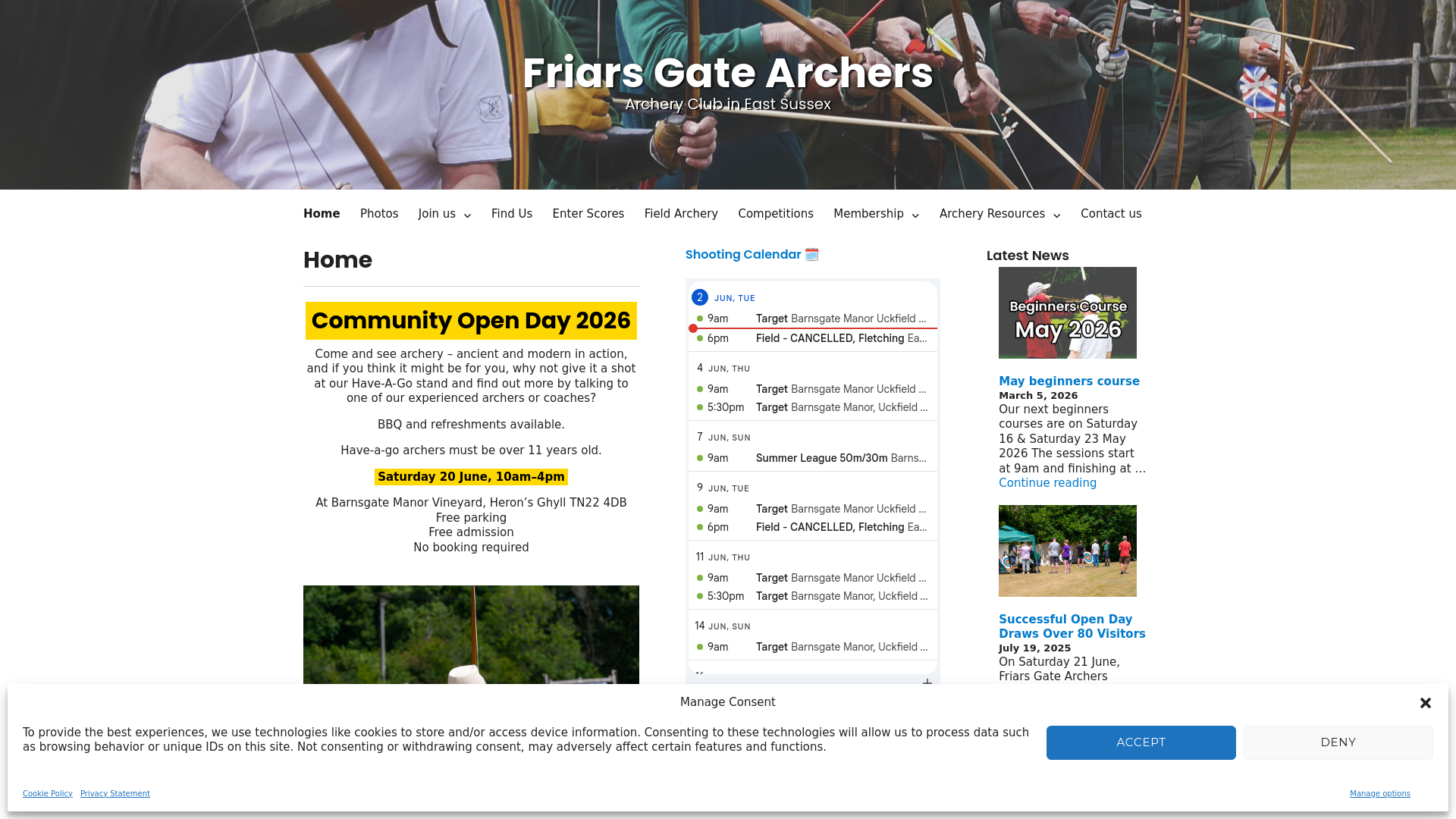 Website screenshot
