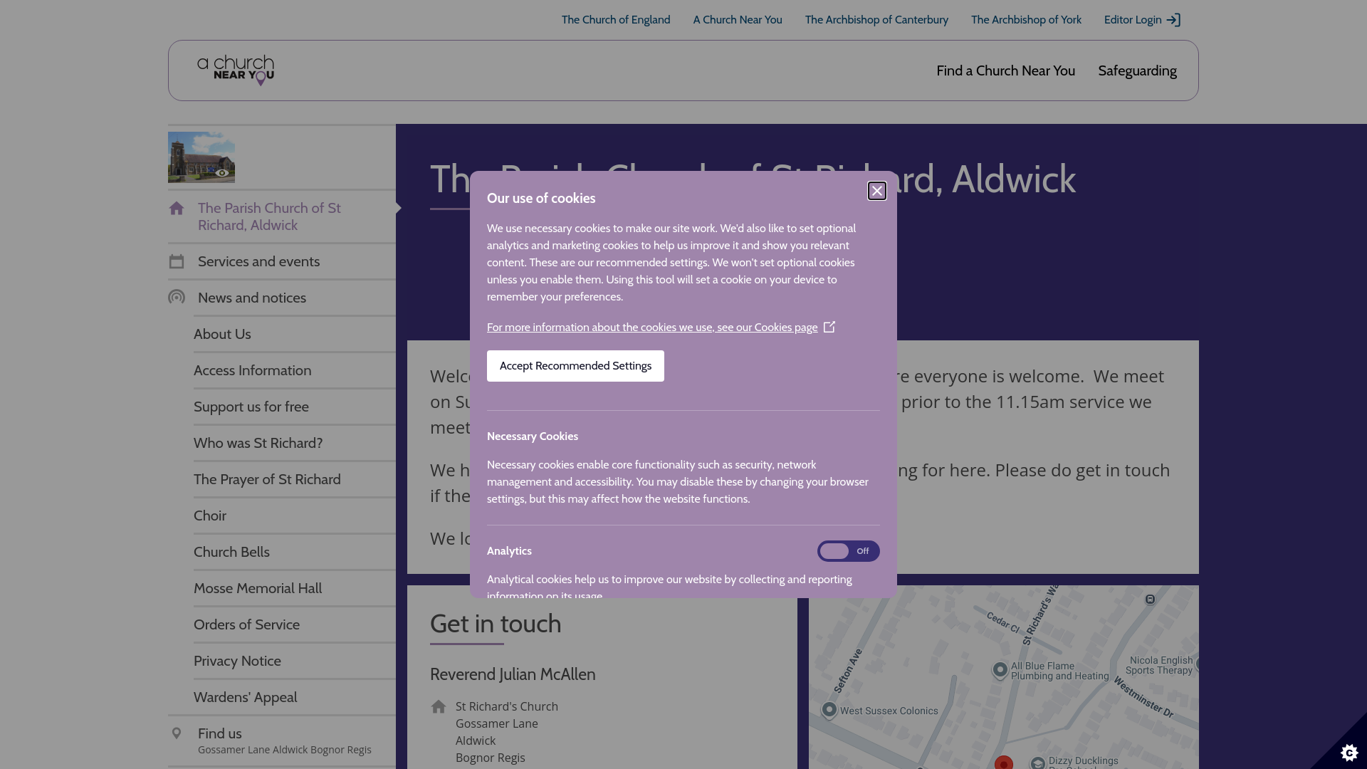 Website screenshot