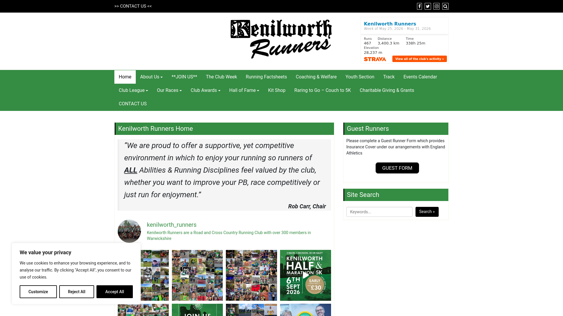 Website screenshot