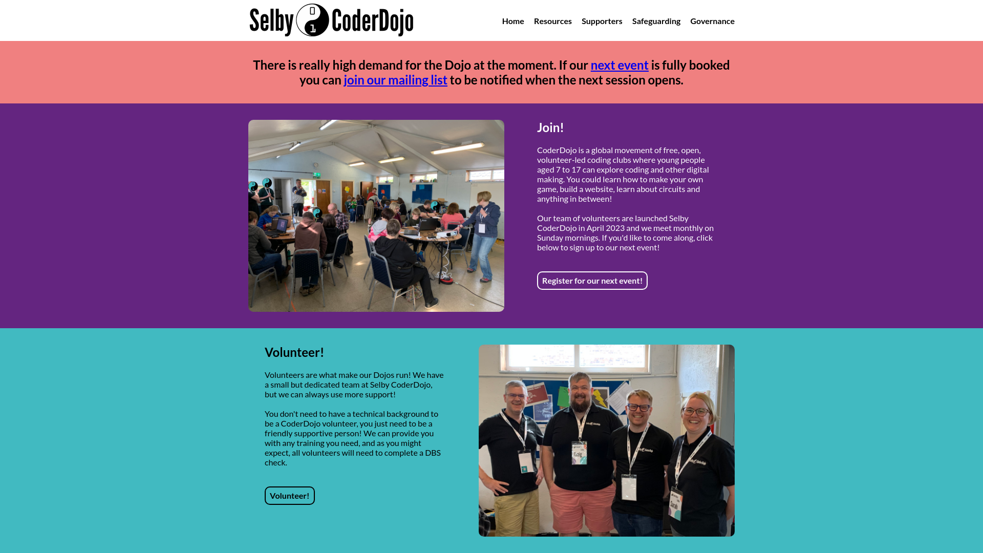 Website screenshot