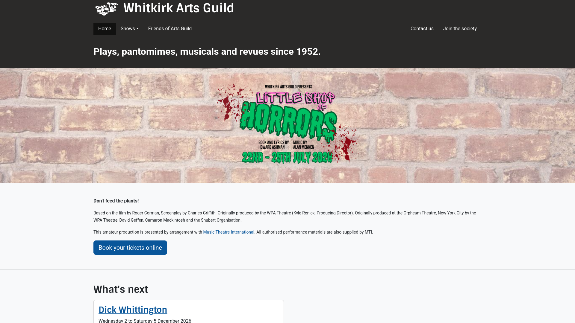 Website screenshot
