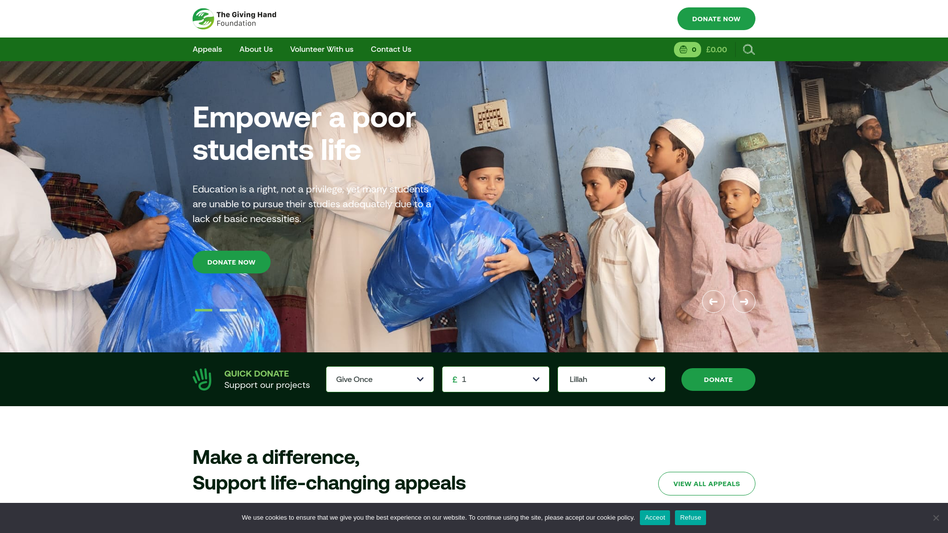 Website screenshot