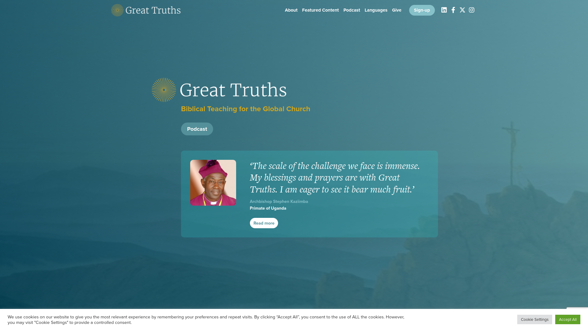 Website screenshot