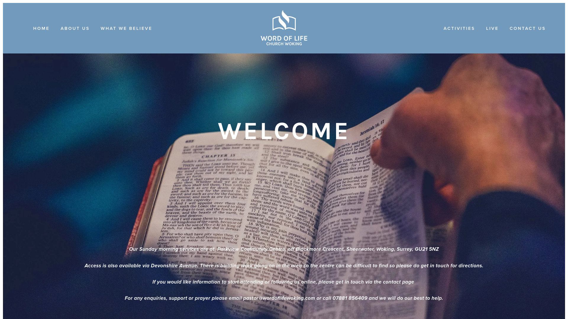 Website screenshot
