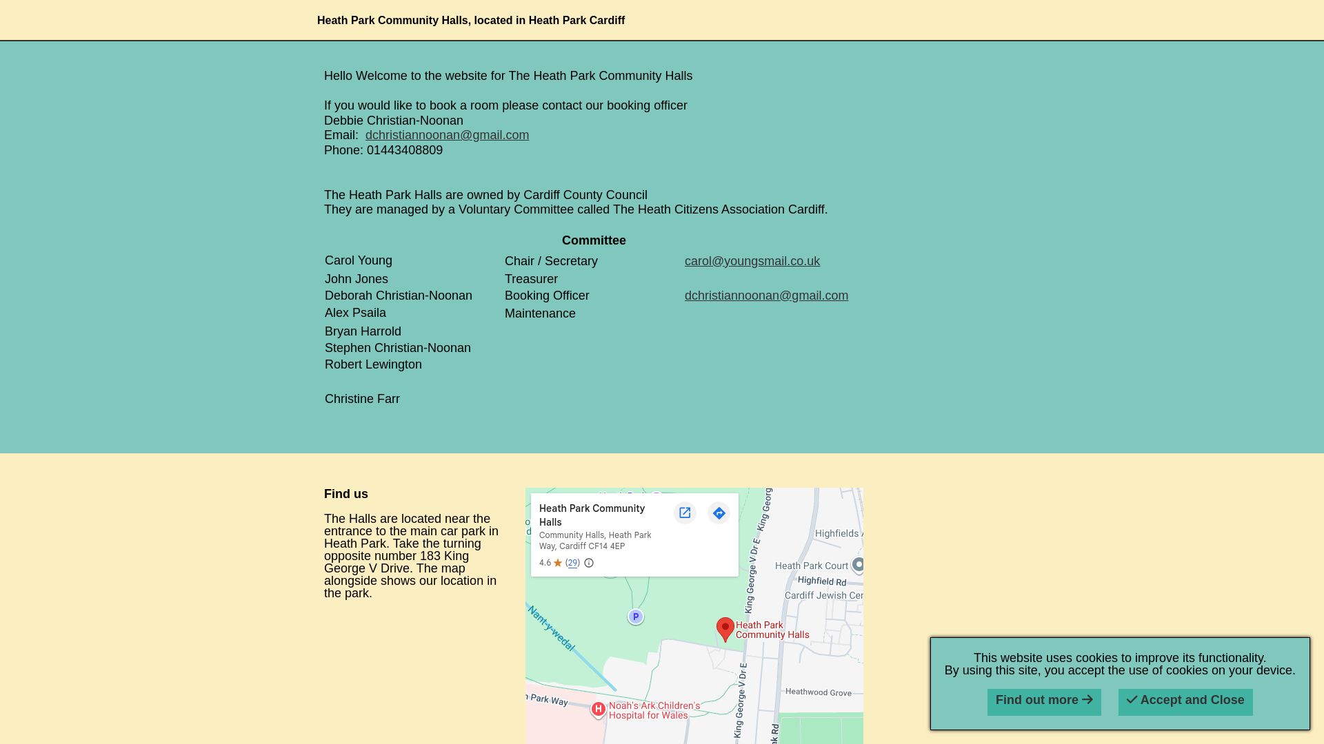 Website screenshot