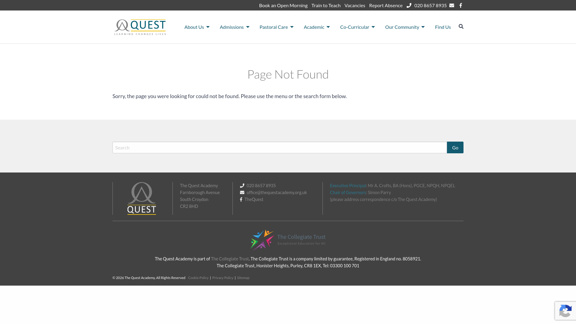 Website screenshot