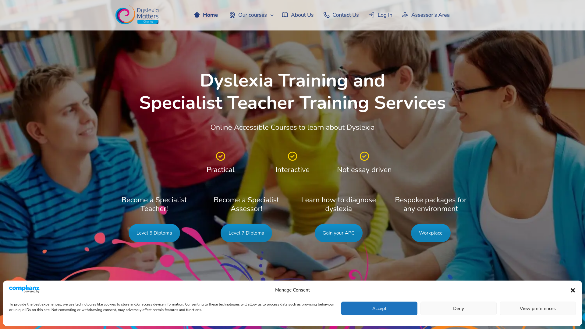 Website screenshot