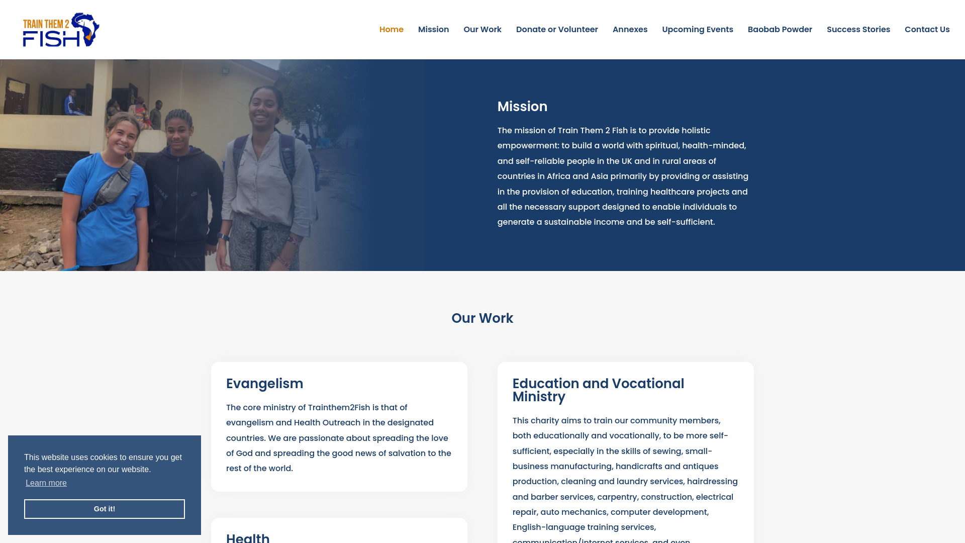 Website screenshot