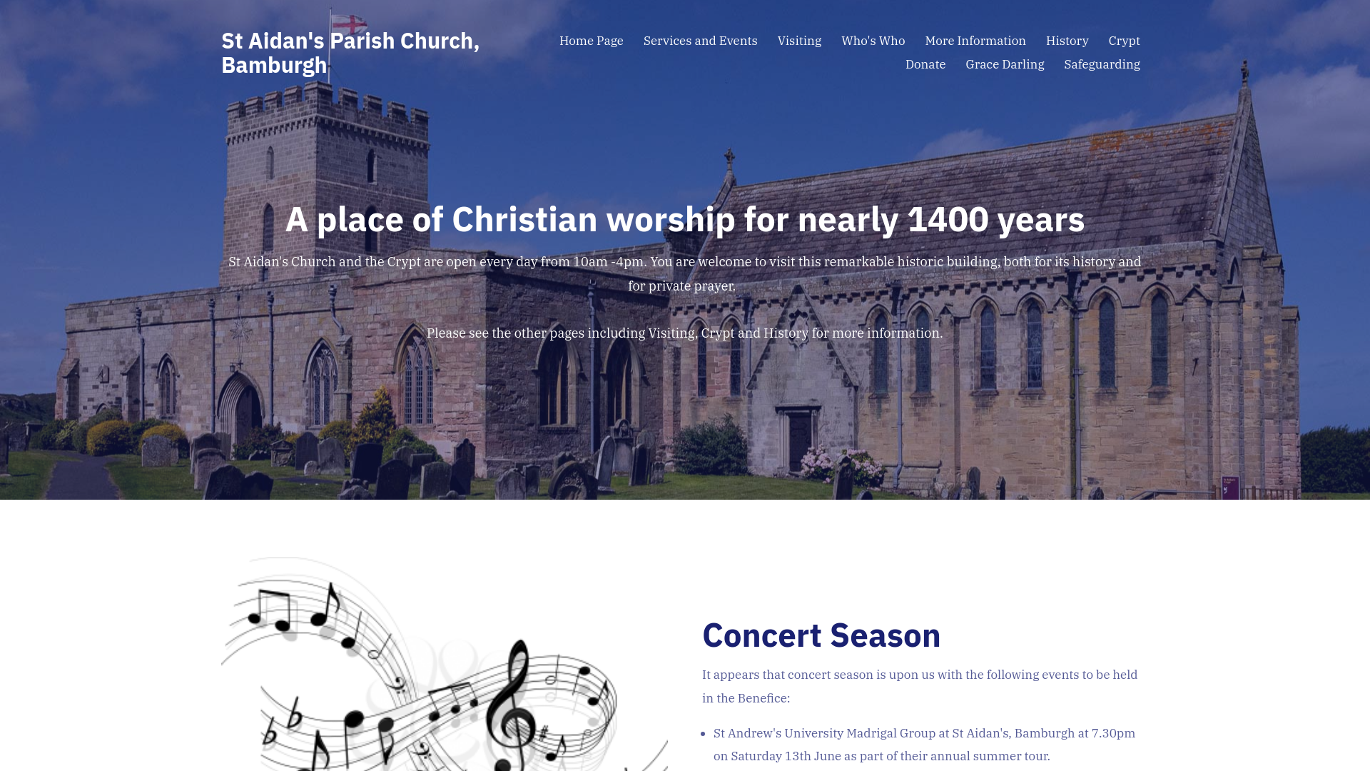 Website screenshot