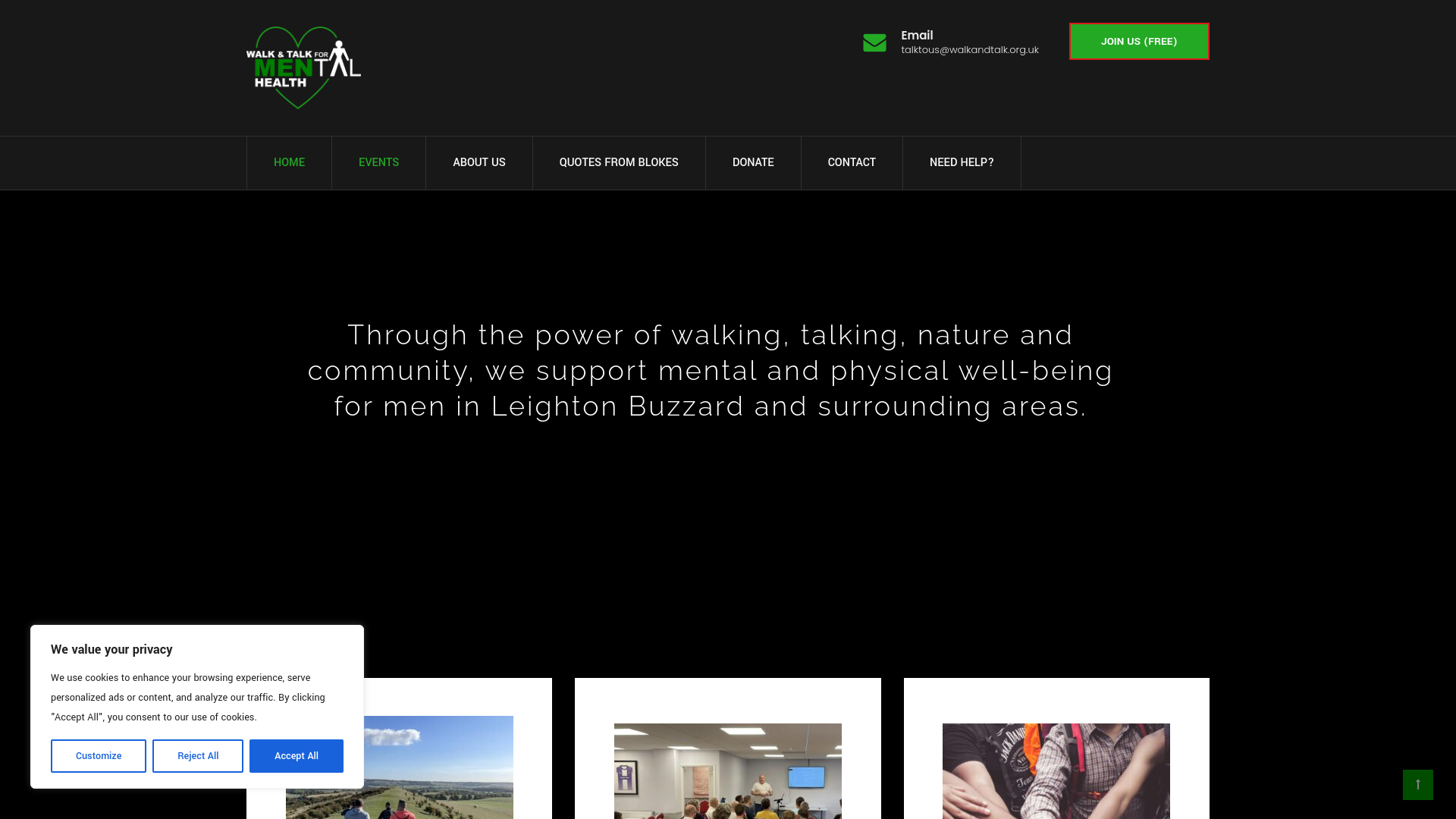 Website screenshot