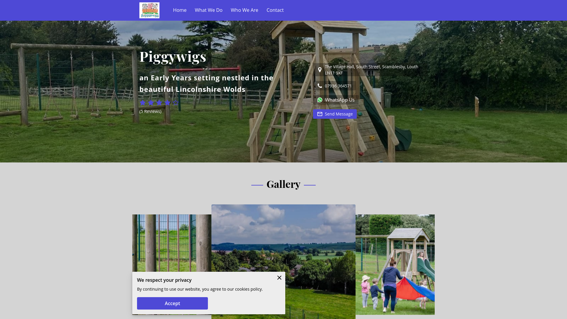 Website screenshot