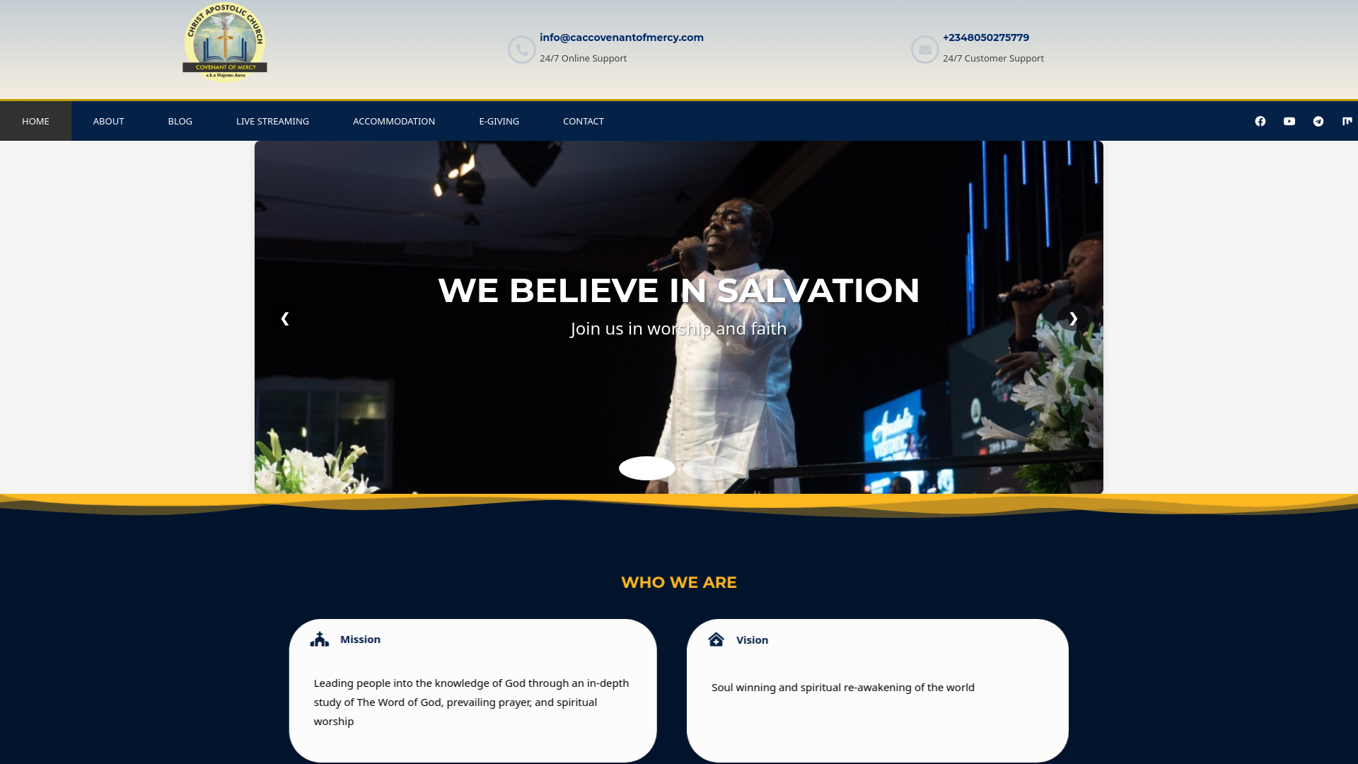 Website screenshot