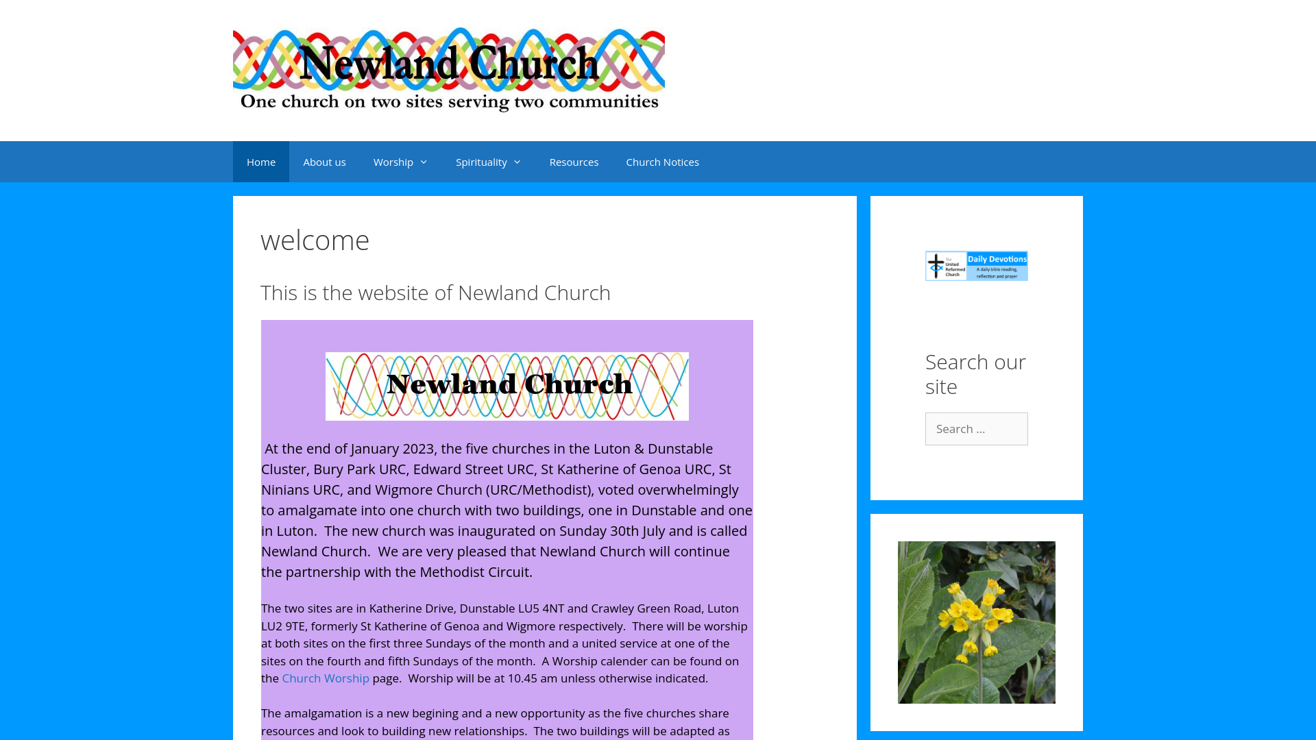 Website screenshot