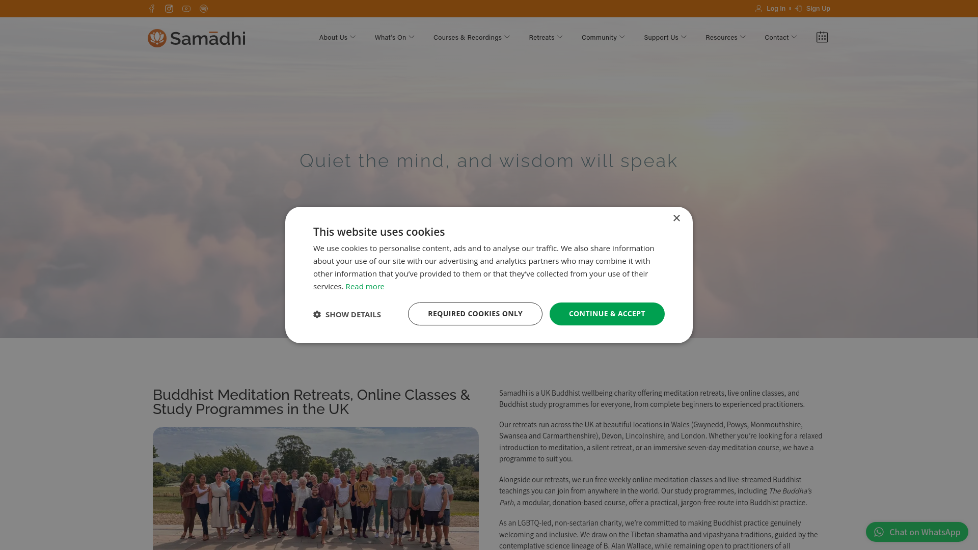 Website screenshot
