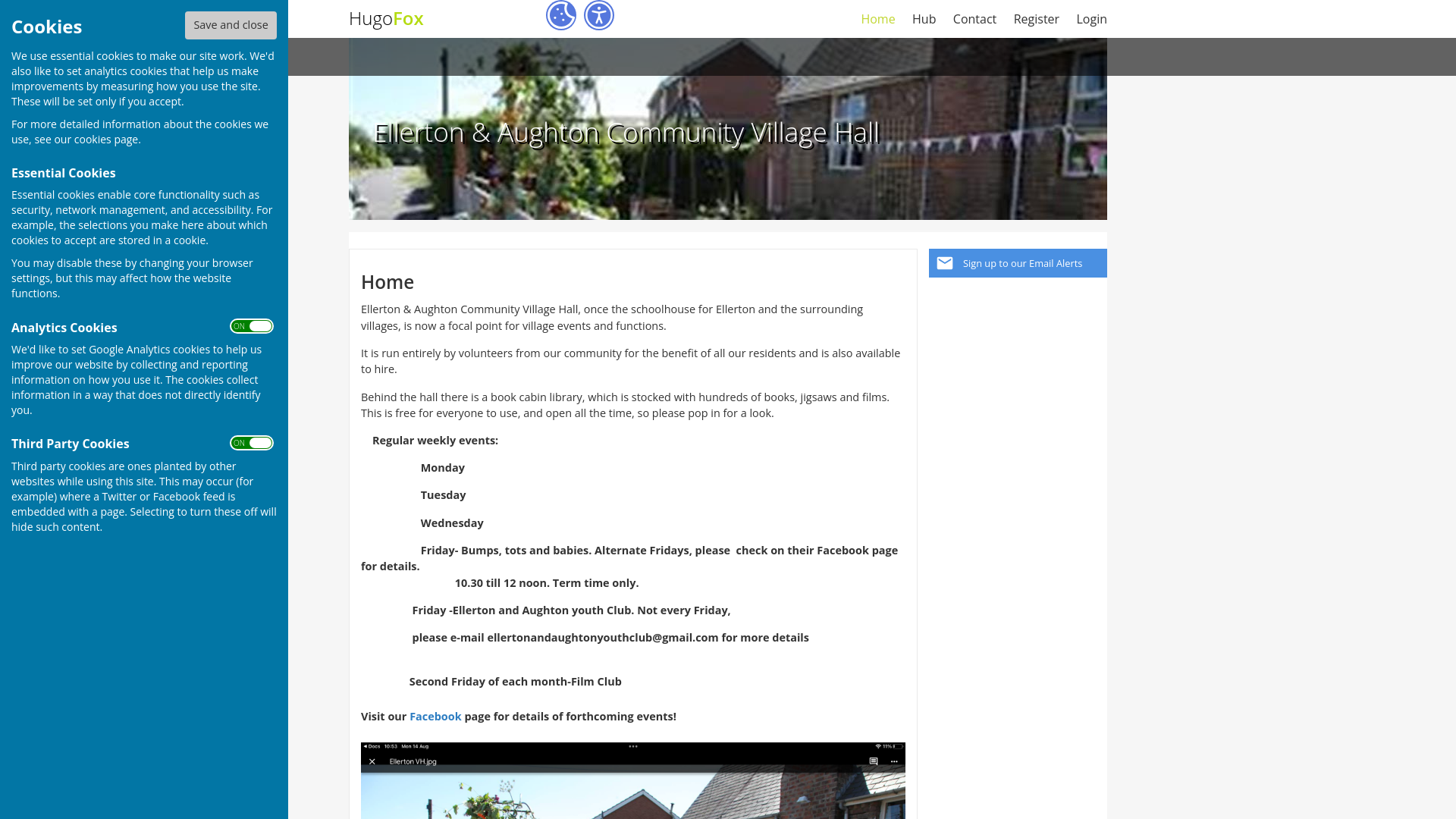 Website screenshot