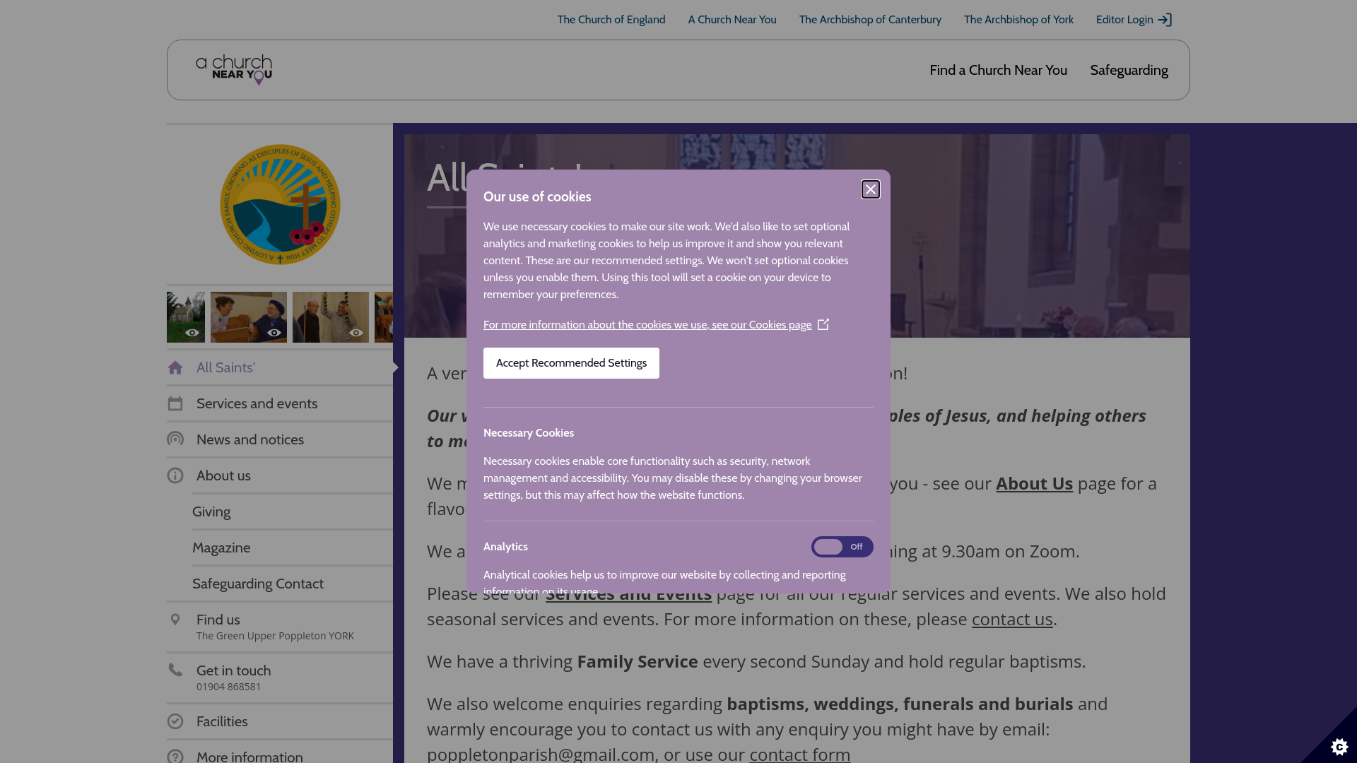 Website screenshot