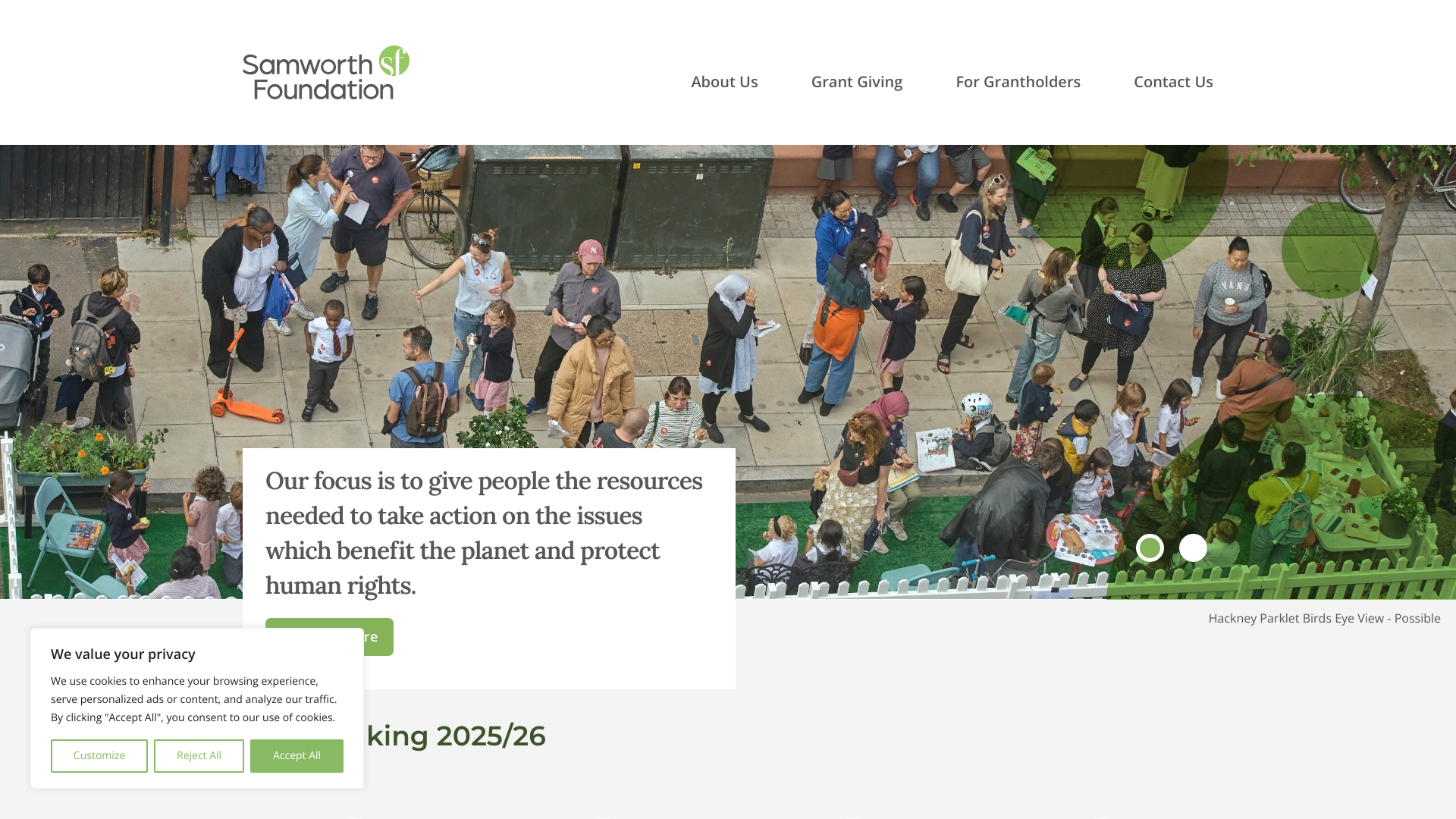 Website screenshot