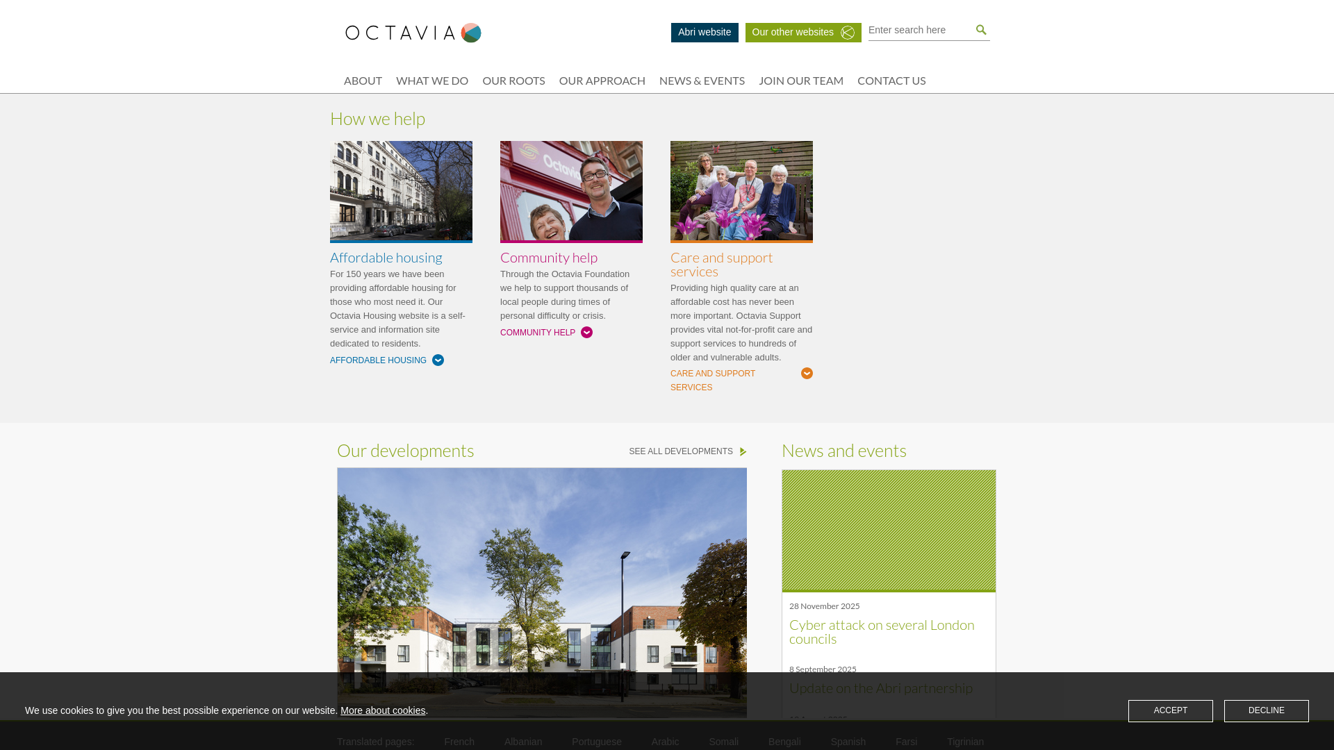 Website screenshot
