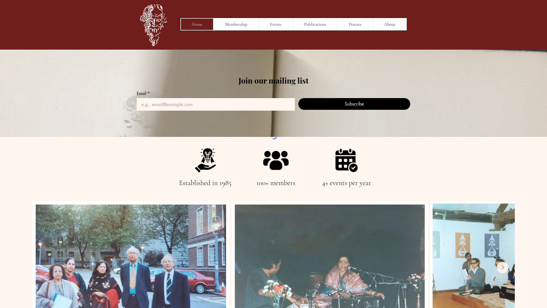 Website screenshot
