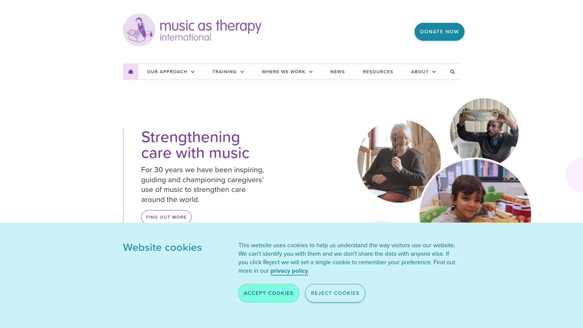 Website screenshot