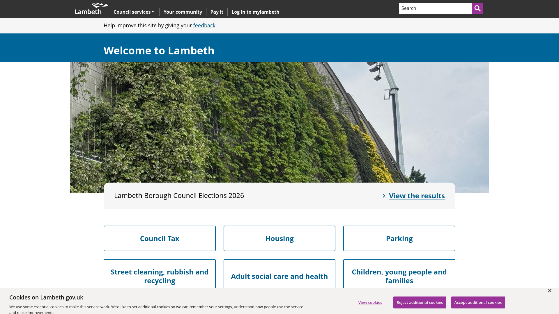 Website screenshot