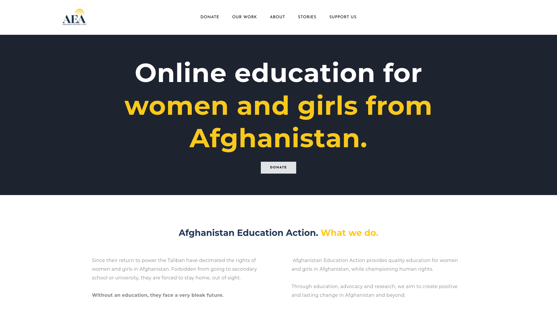 Website screenshot