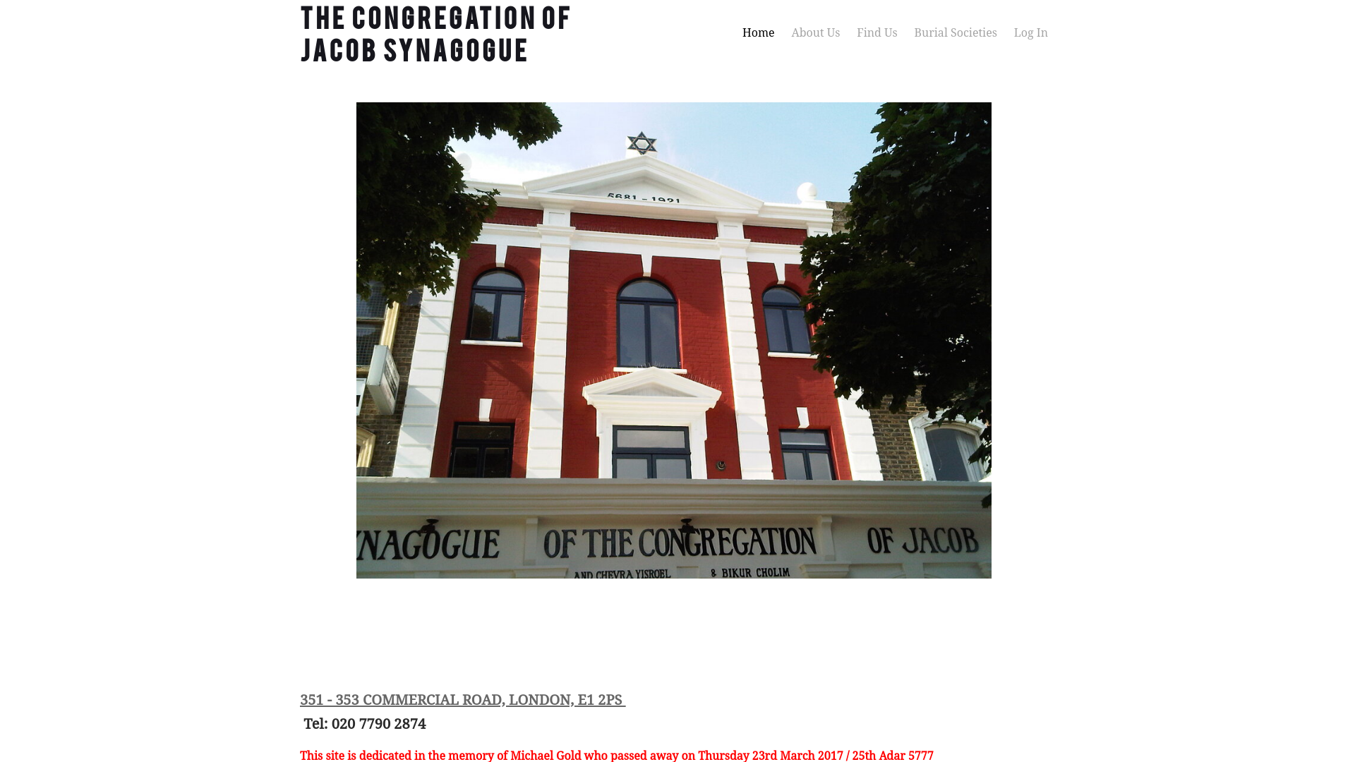 Website screenshot