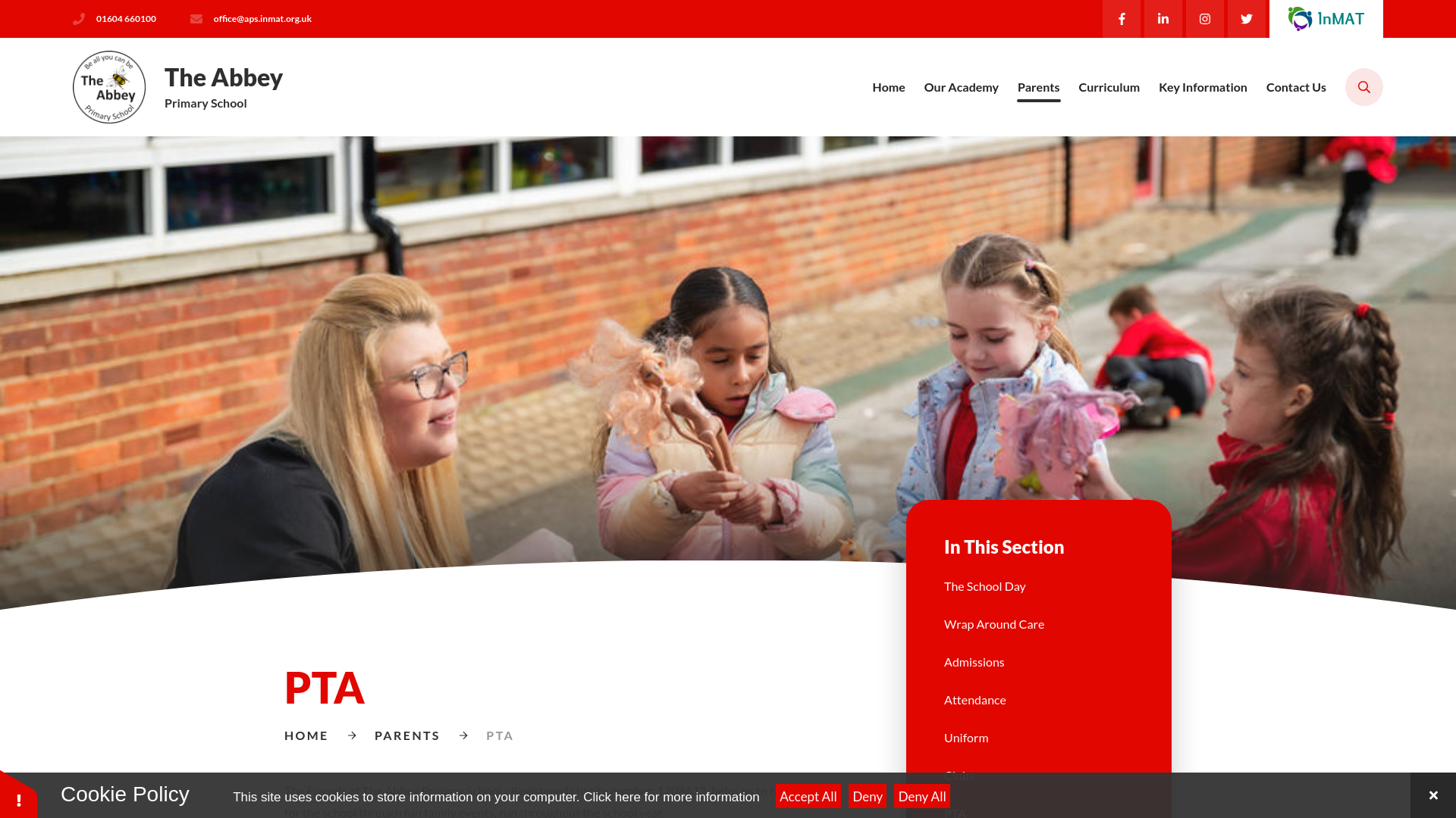 Website screenshot