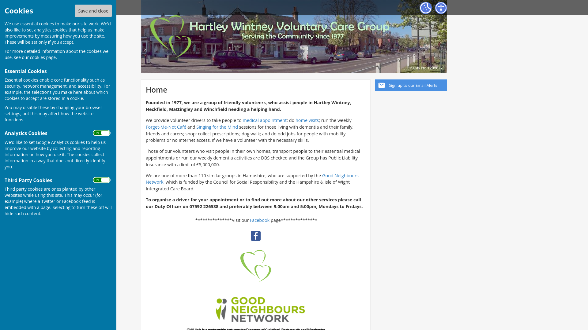 Website screenshot