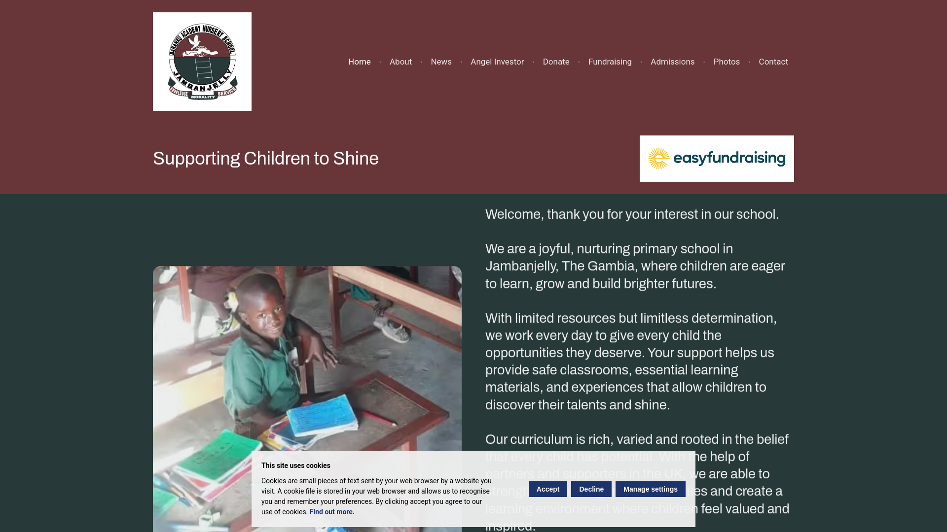 Website screenshot
