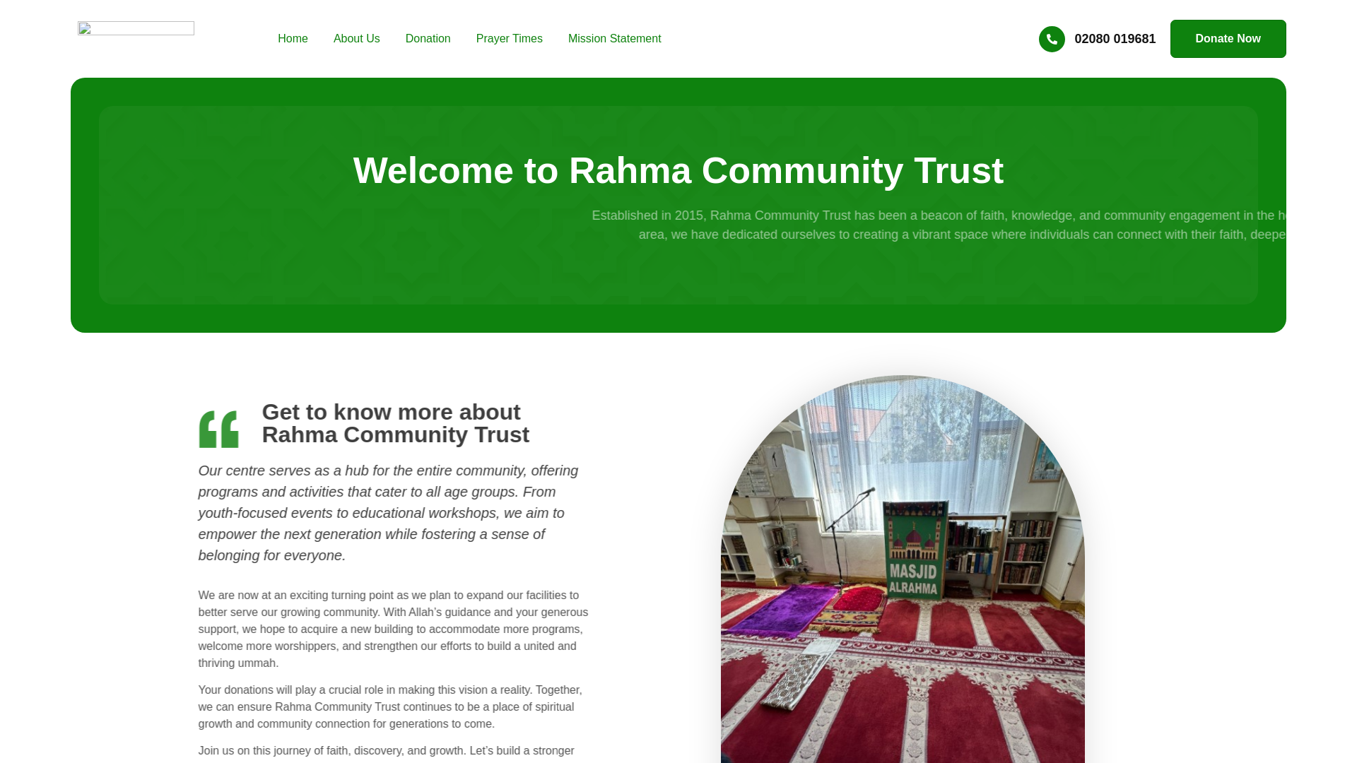Website screenshot