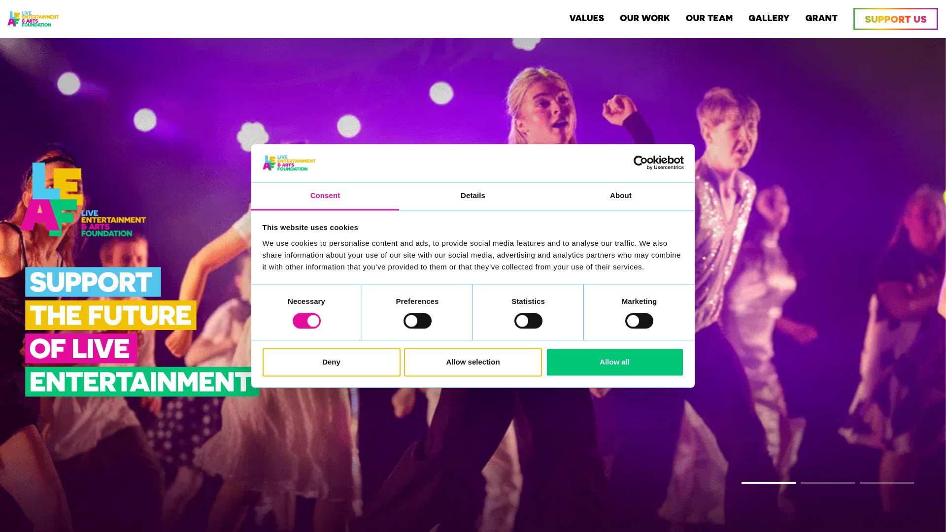 Website screenshot