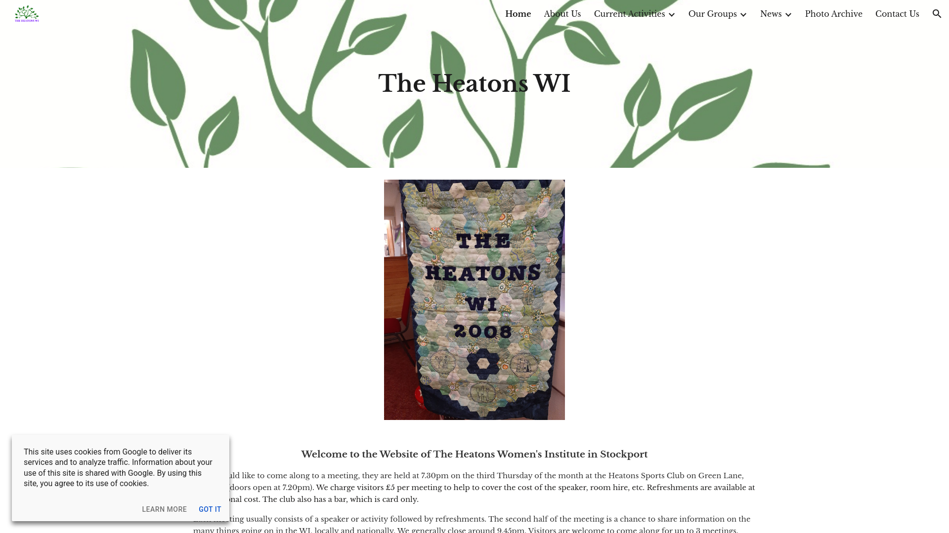 Website screenshot