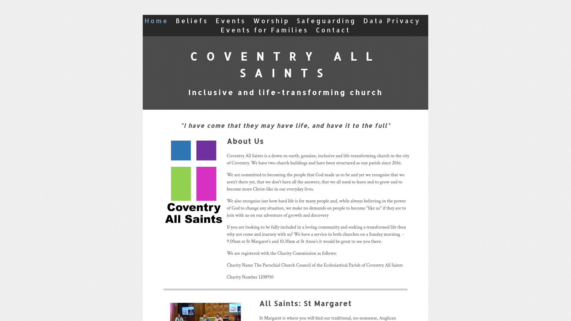 Website screenshot
