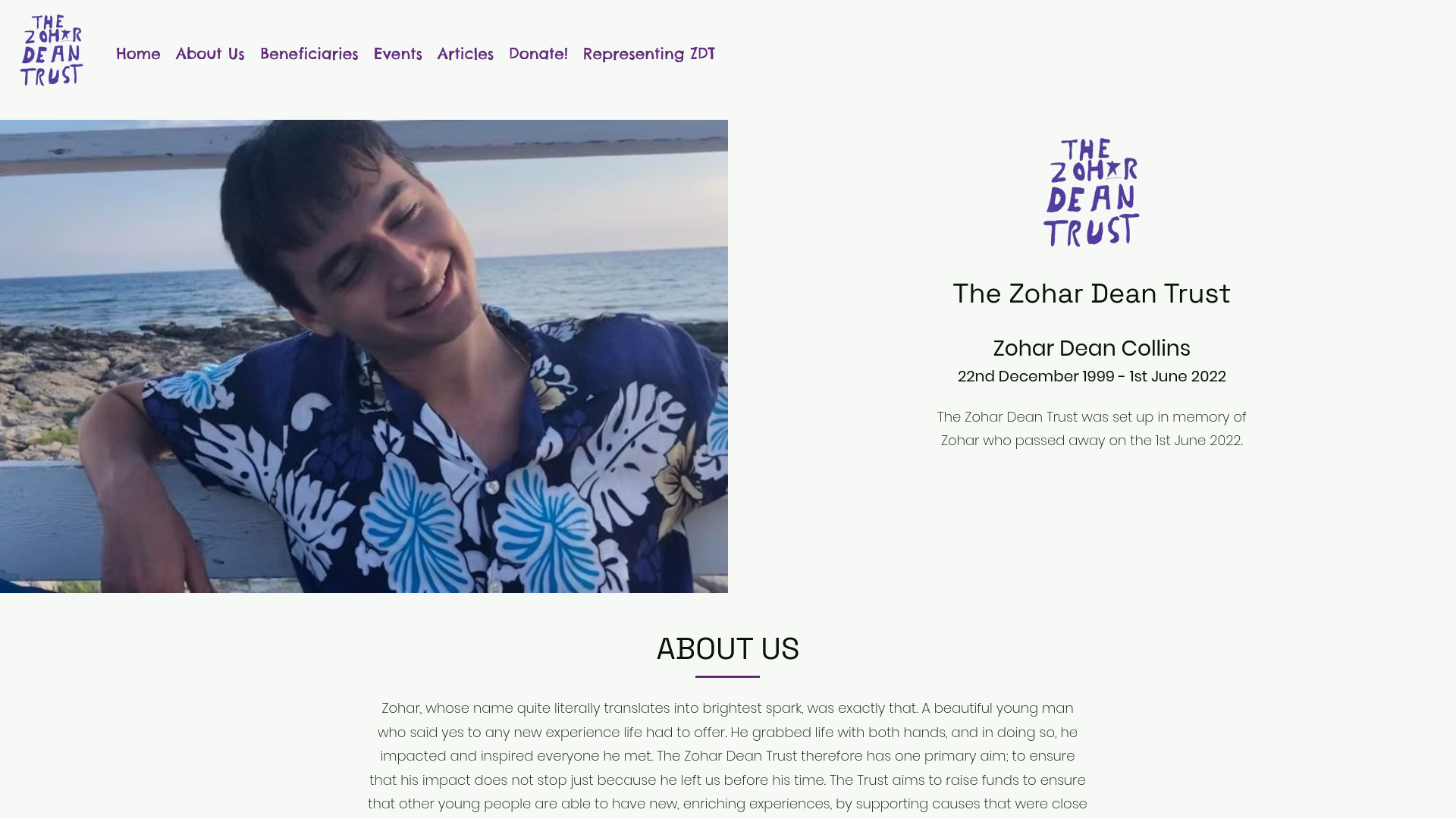 Website screenshot