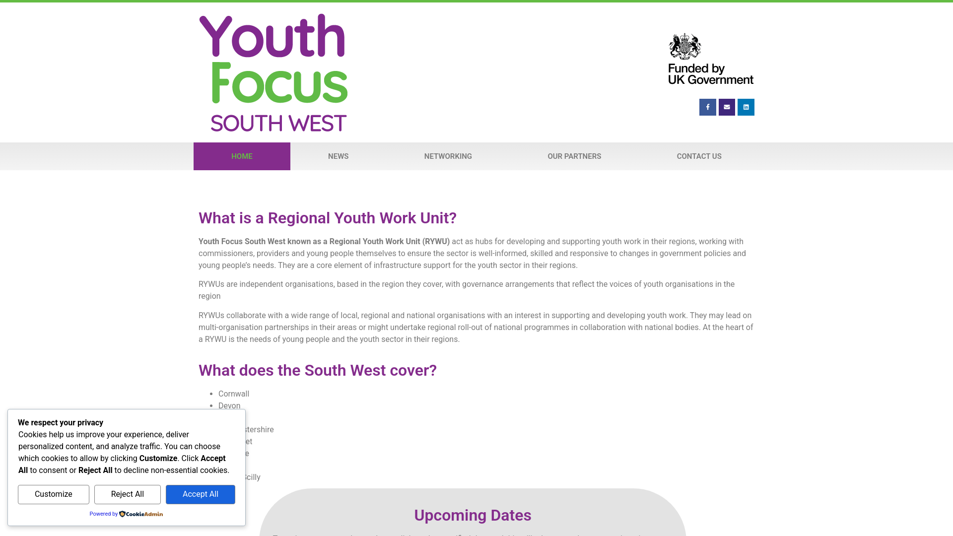 Website screenshot