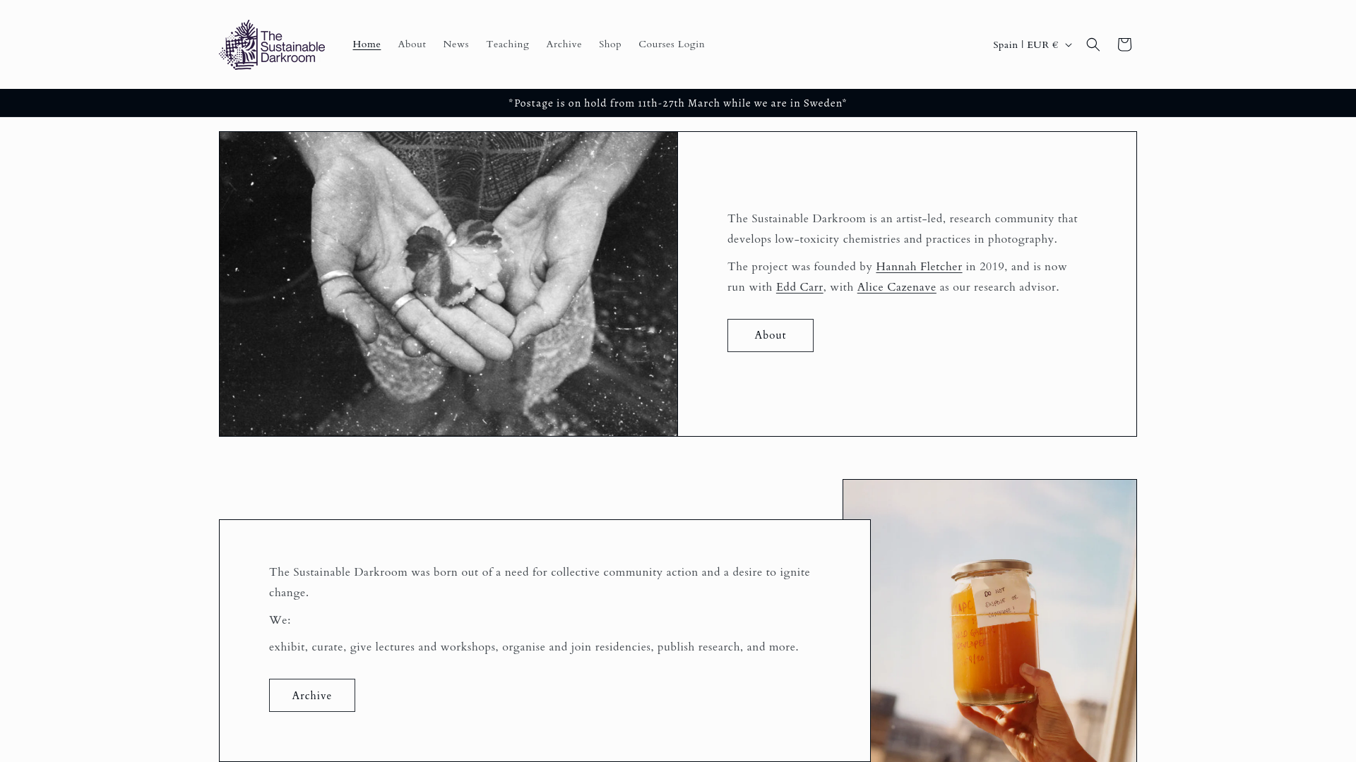 Website screenshot