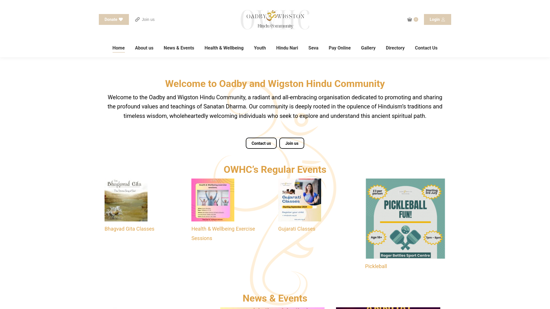 Website screenshot