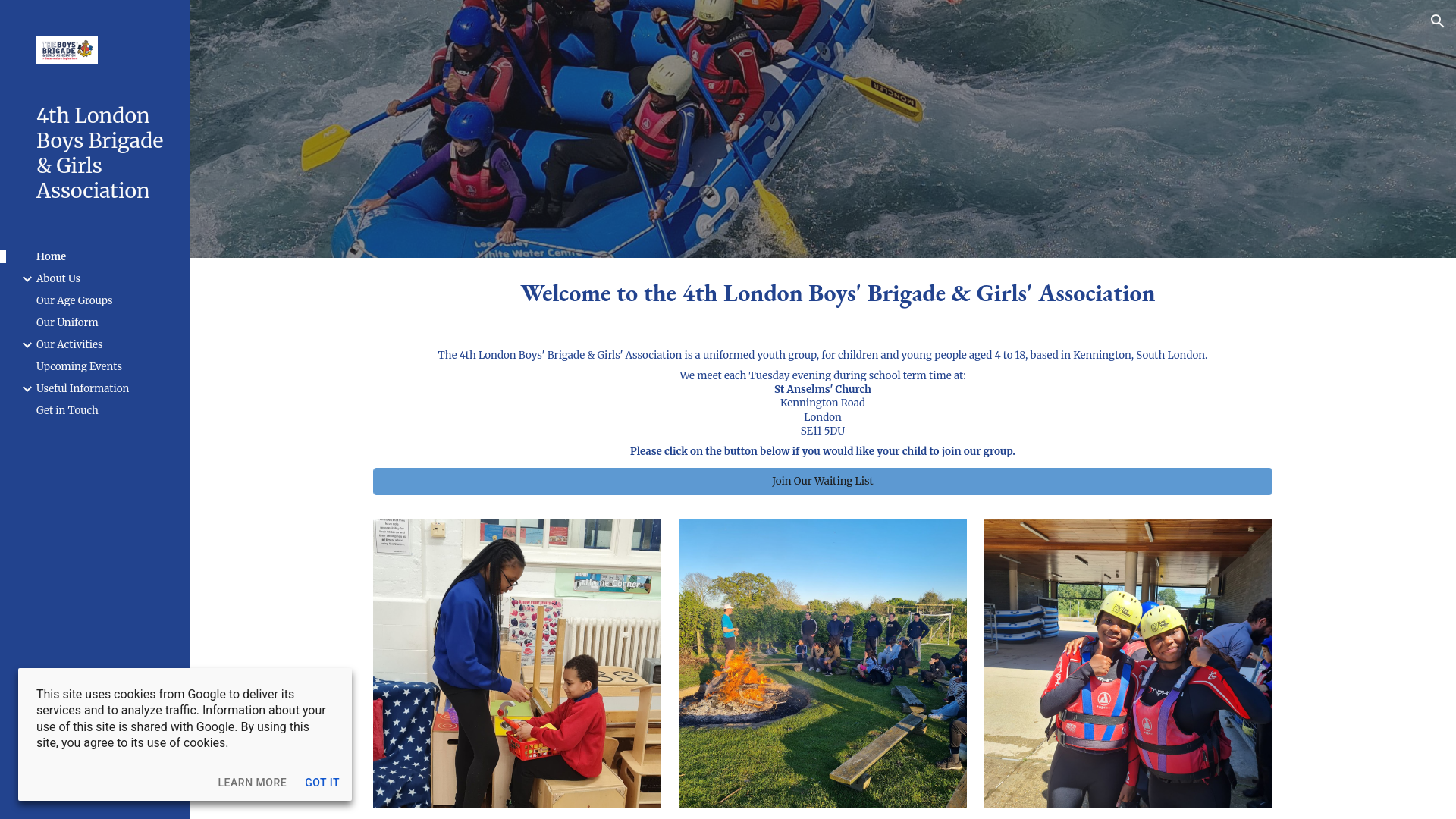 Website screenshot