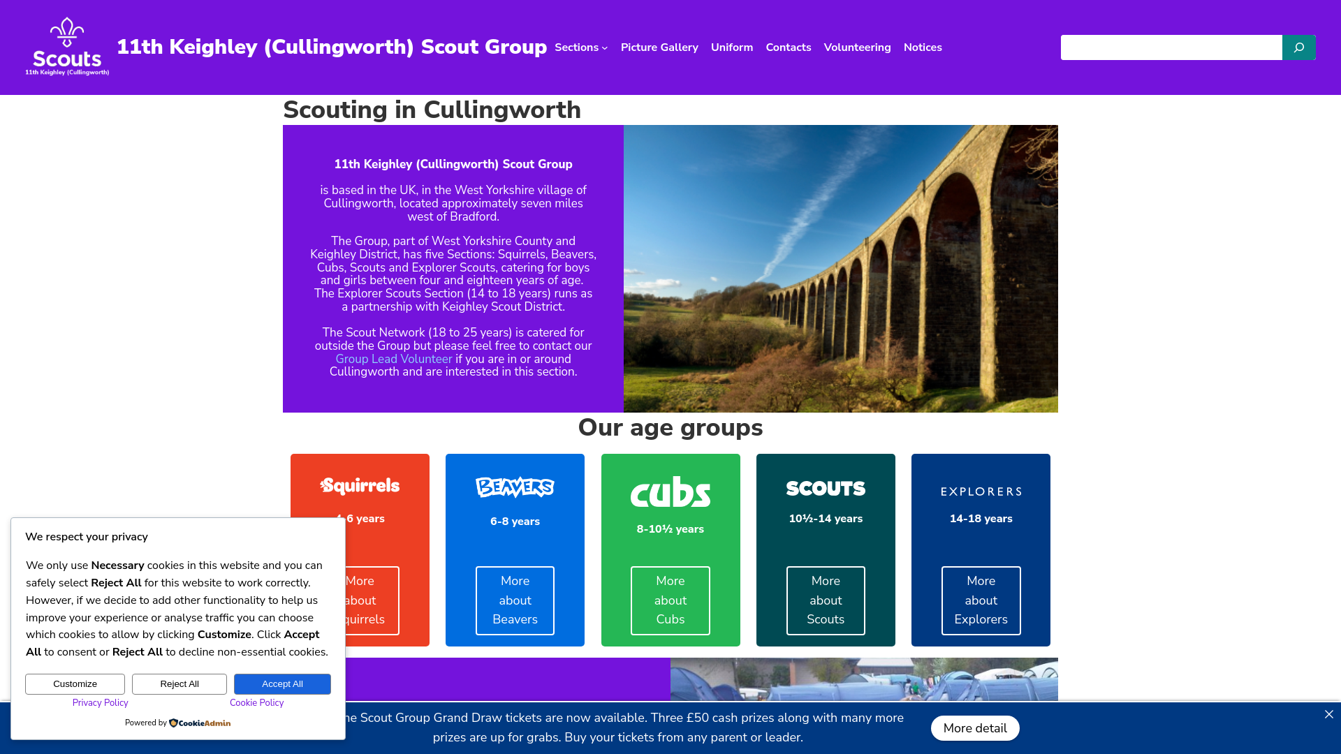 Website screenshot