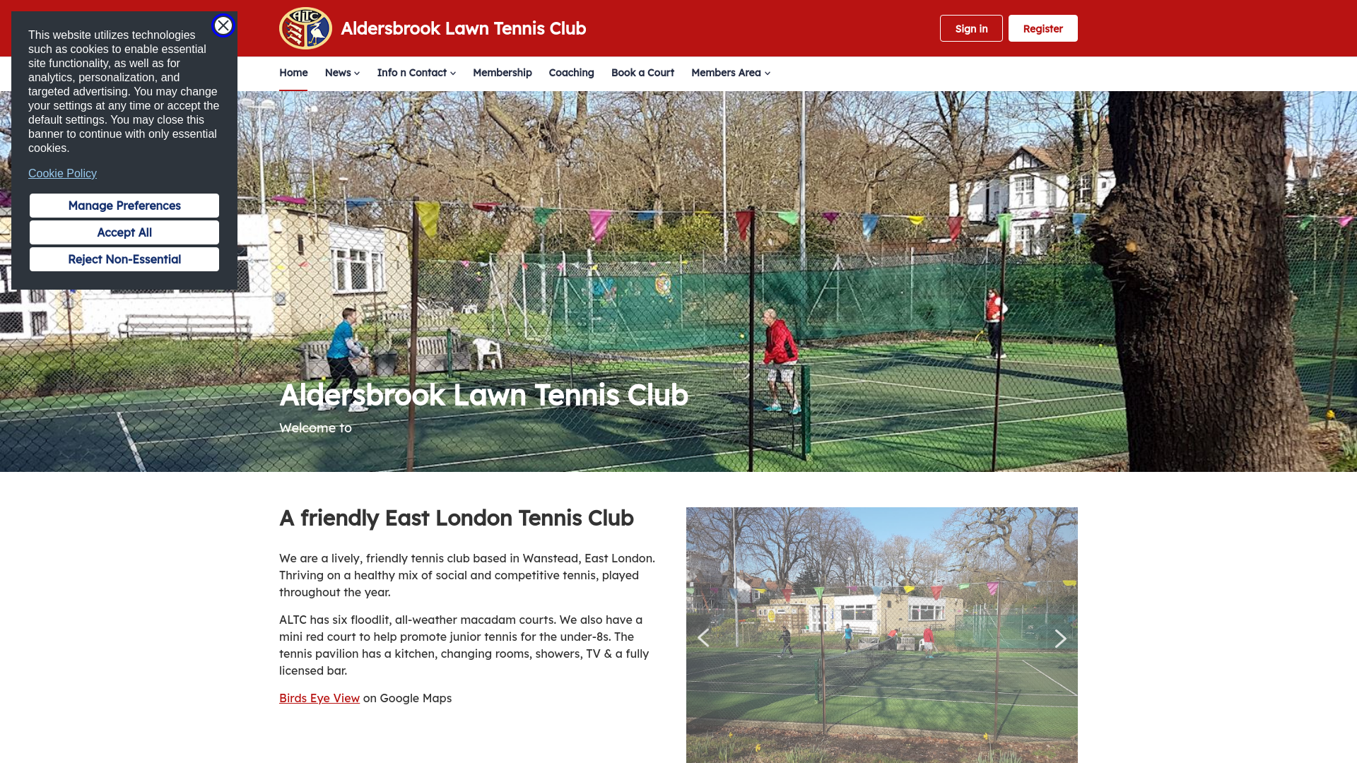 Website screenshot