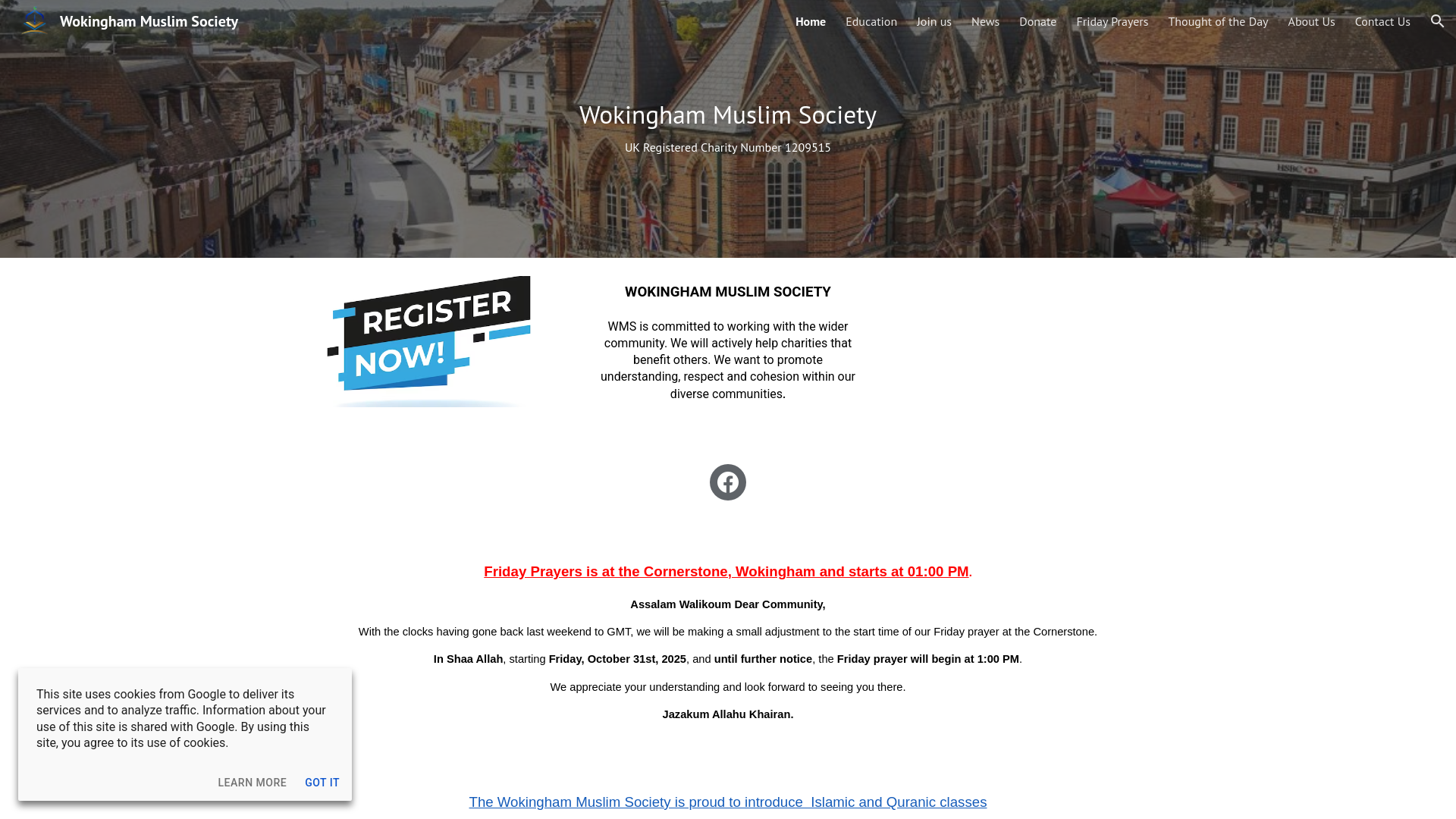 Website screenshot