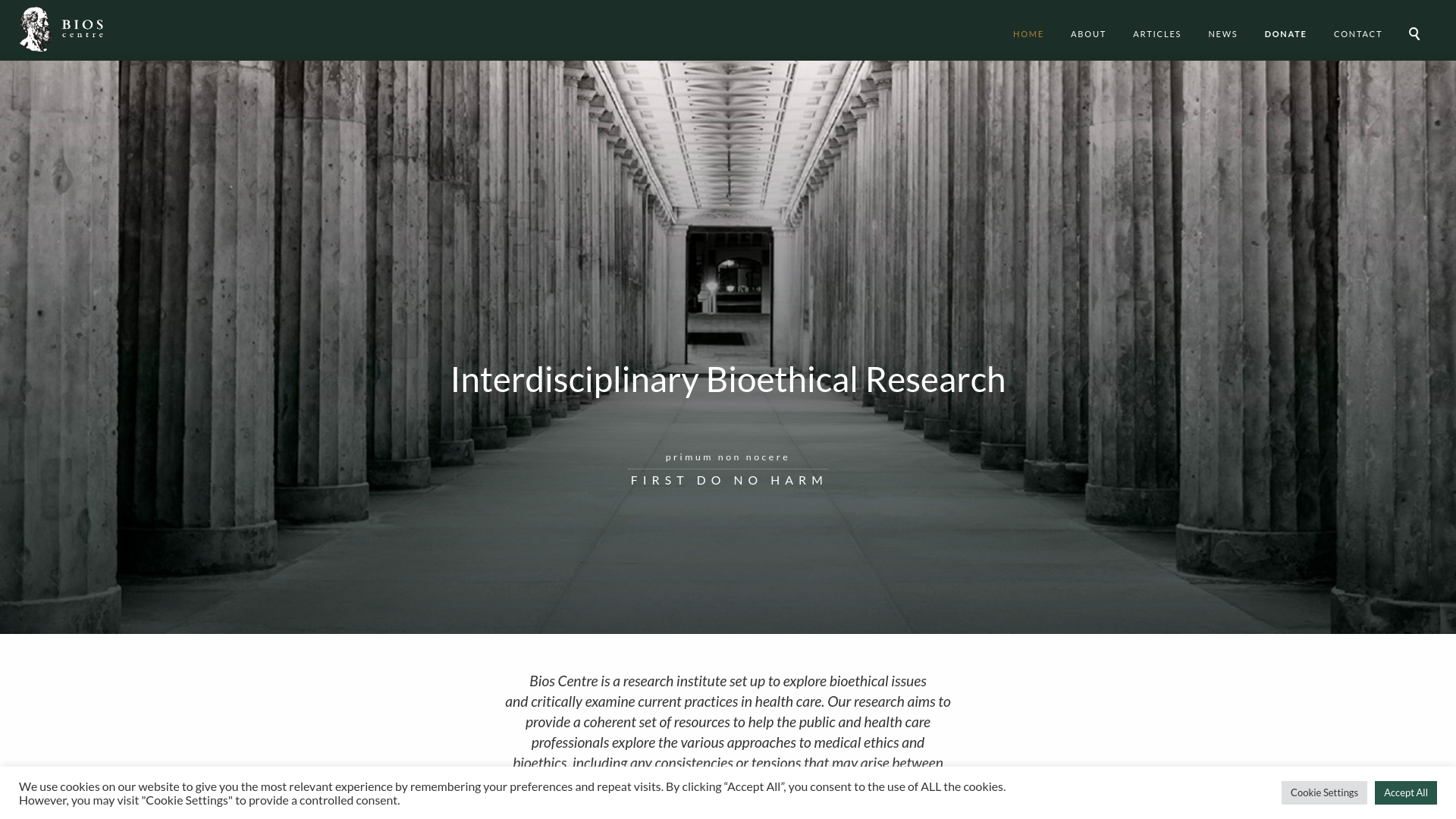 Website screenshot