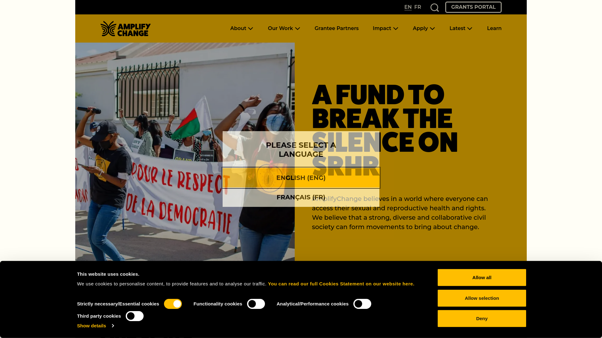 Website screenshot