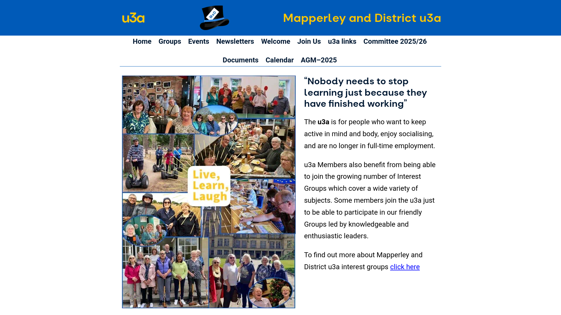 Website screenshot