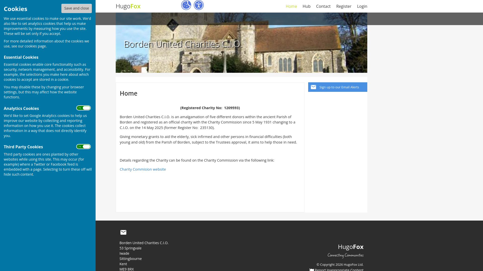 Website screenshot