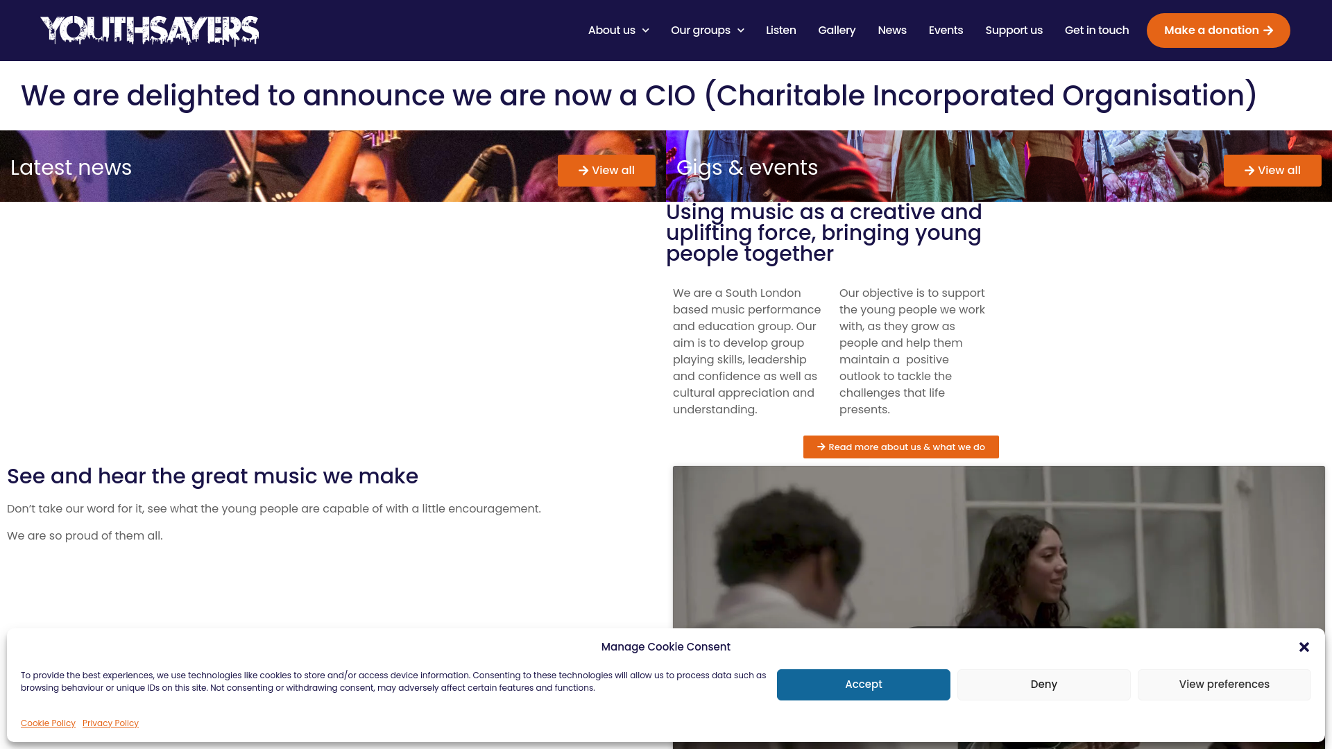 Website screenshot