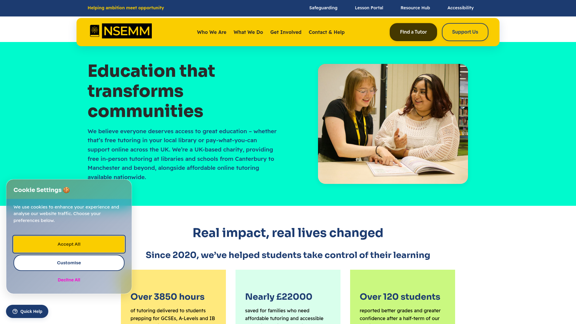 Website screenshot