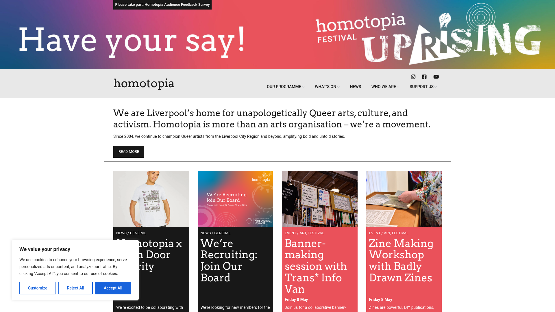 Website screenshot