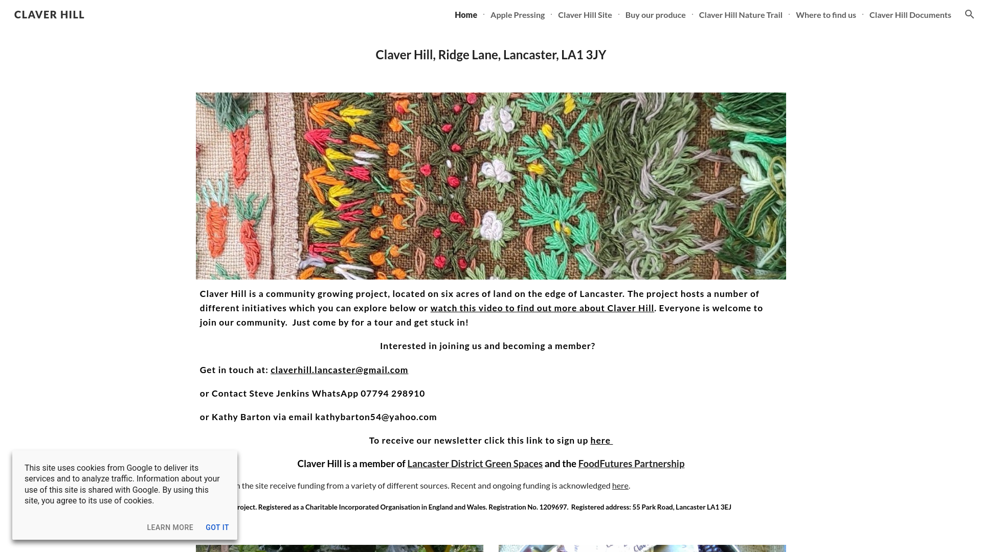 Website screenshot